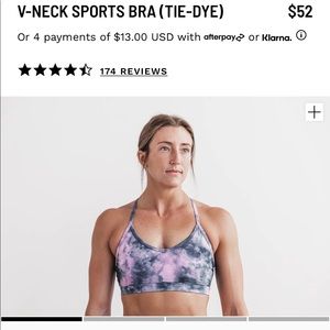 NoBull project v-neck sports bra NWT
